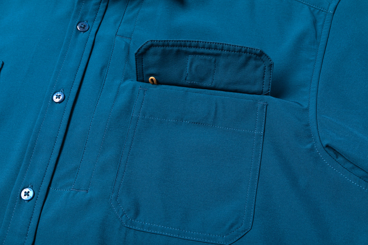 Performance Button Up - Navy