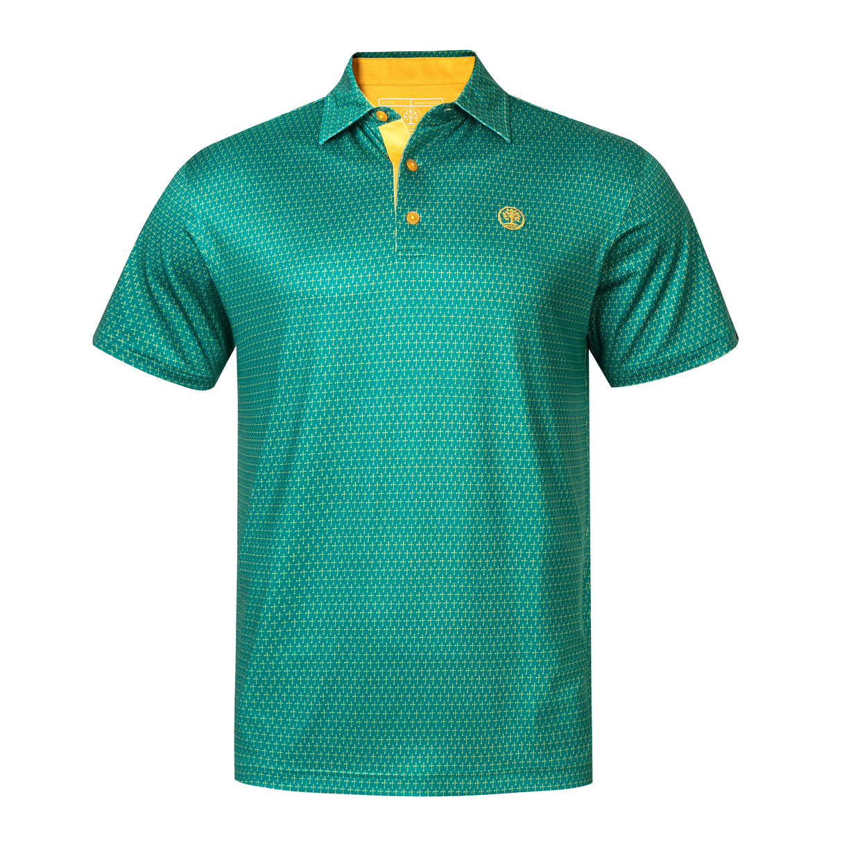 The Cross Champion Green Christian Golf Polo