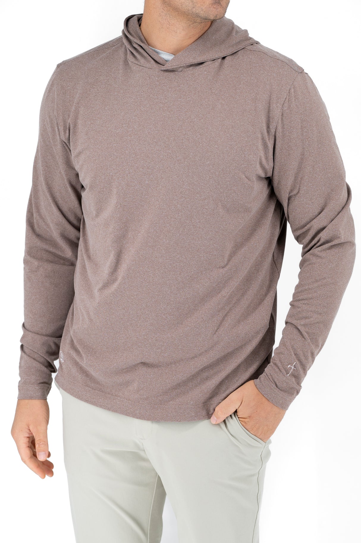 Performance Hoodie - Brown Wood