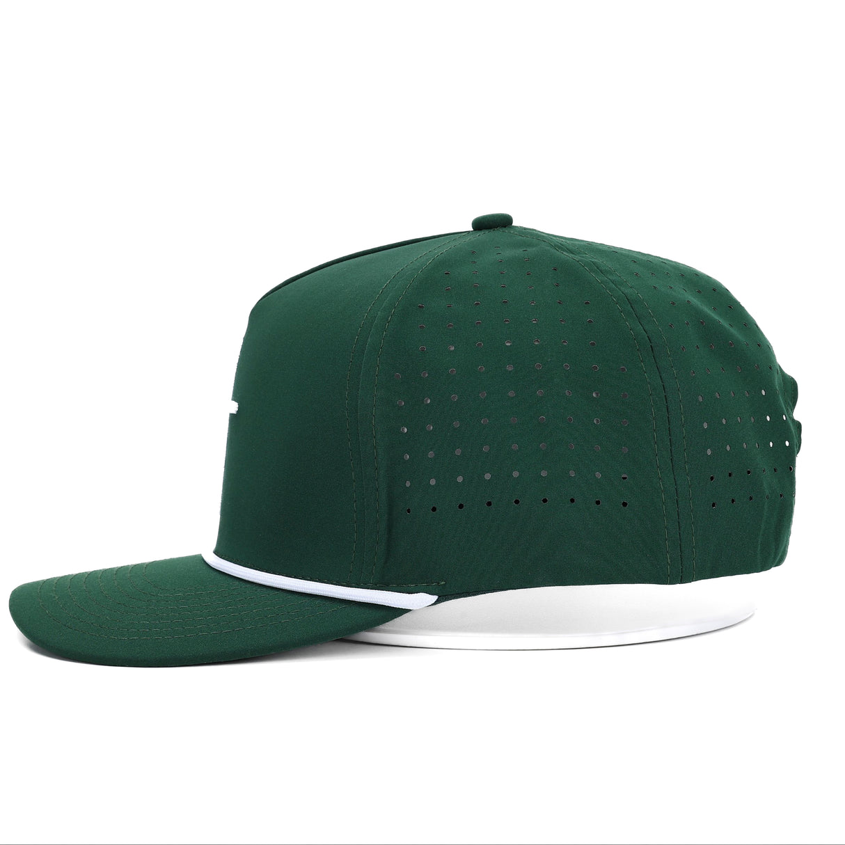 Club Cross Snapback Perforated Hat - Forest Green