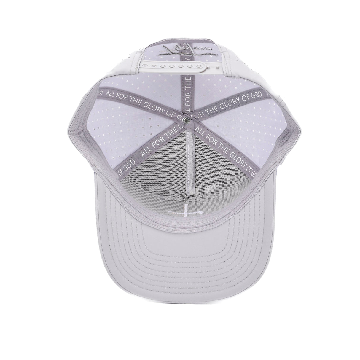 Club Cross Snapback Perforated Hat - Gray