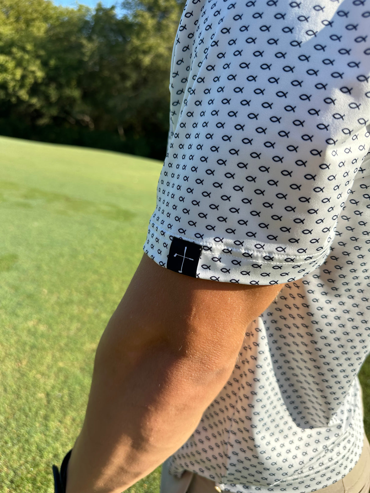 Fishers of Men Christian Golf Polo - Black