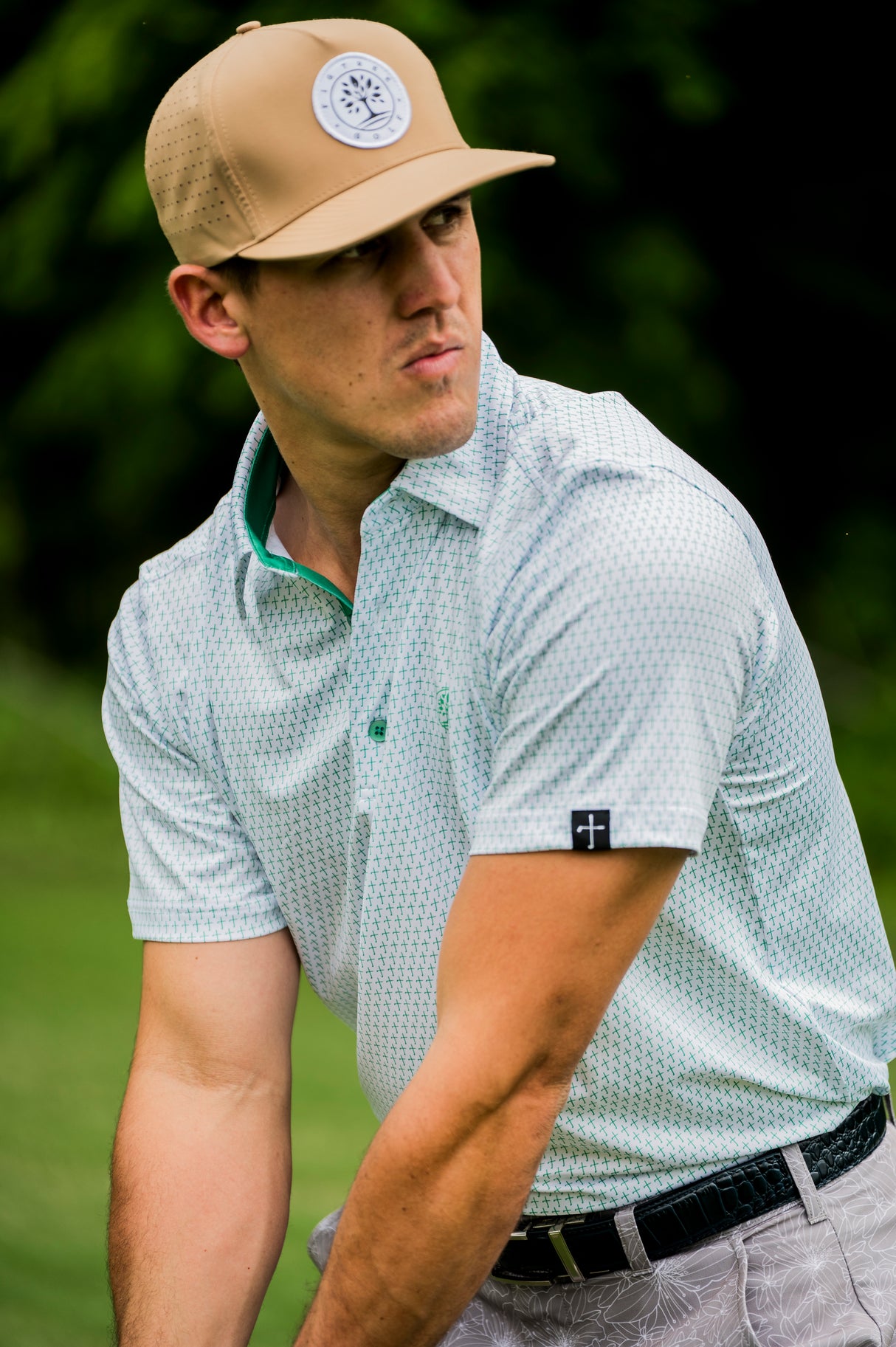 The Cross Green Christian Golf Polo