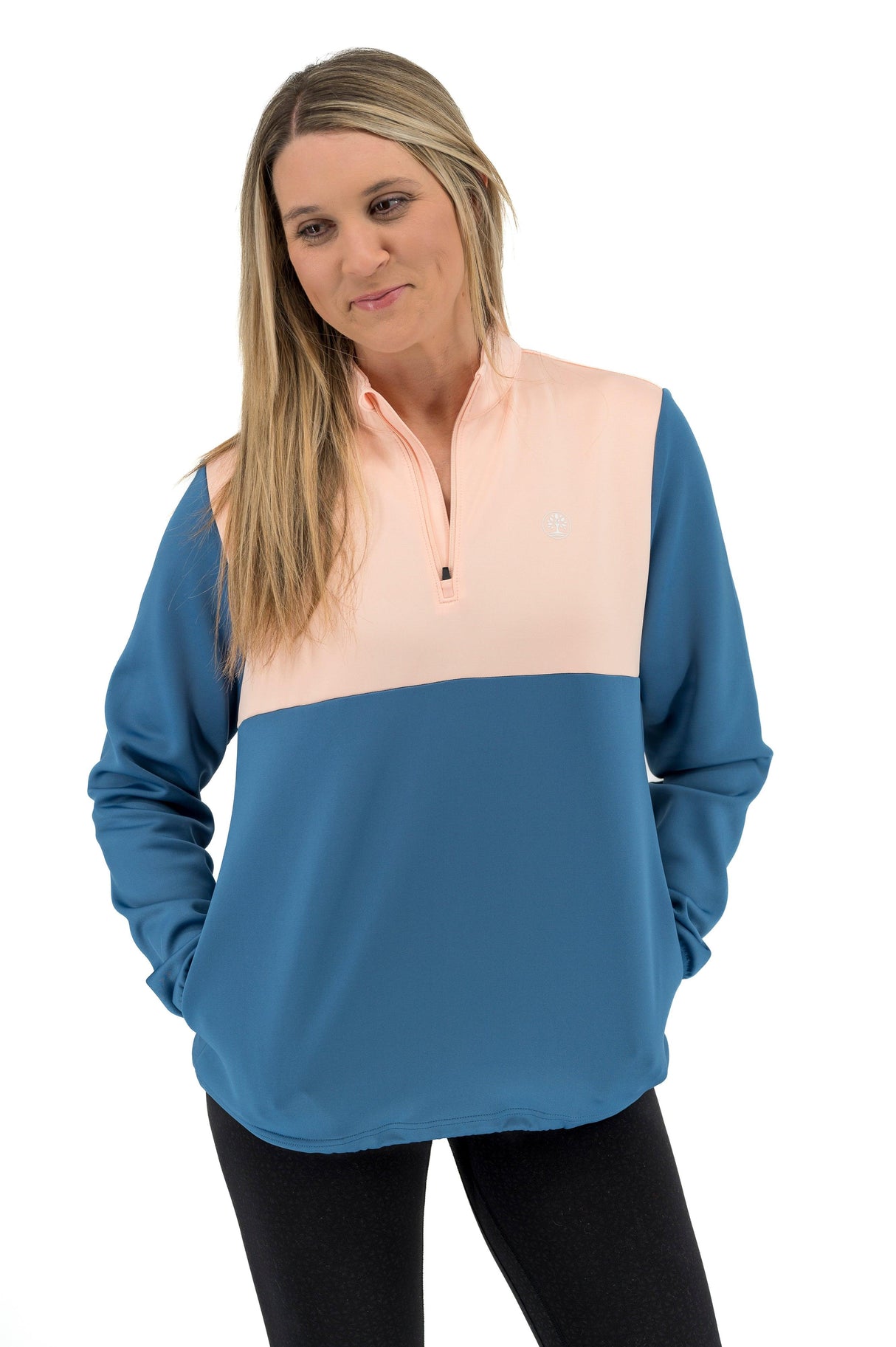Pink & Blue Christian Golf Pullover – Faith-Based Performance Quarter Zip