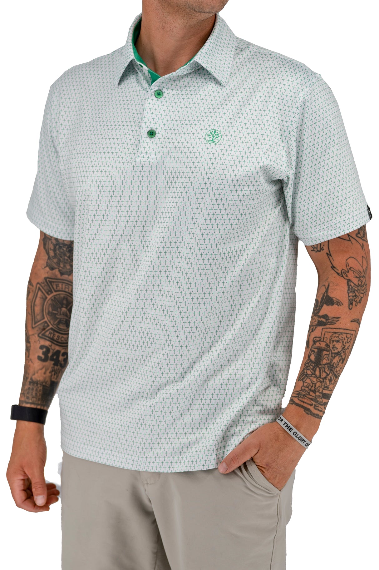 The Cross Green Christian Golf Polo