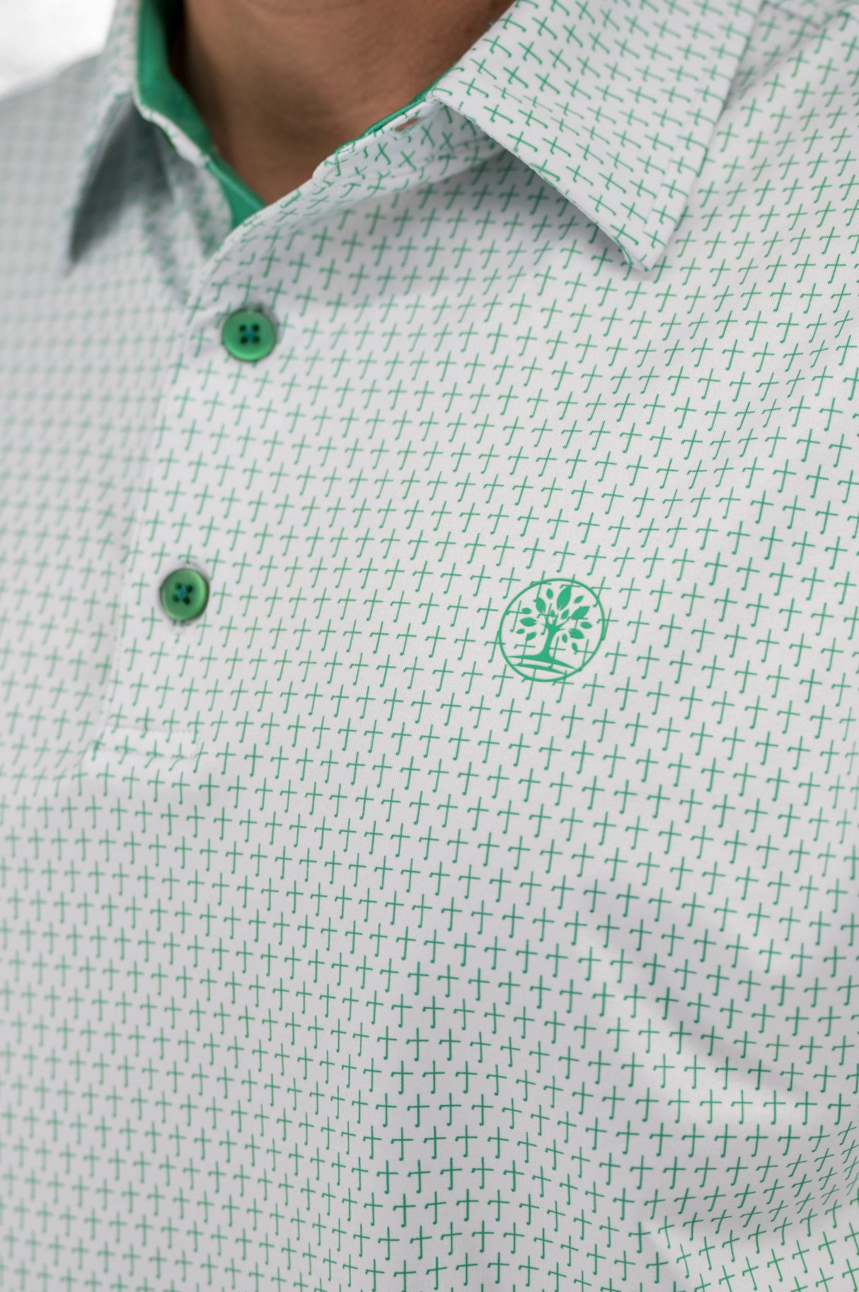The Cross Green Christian Golf Polo