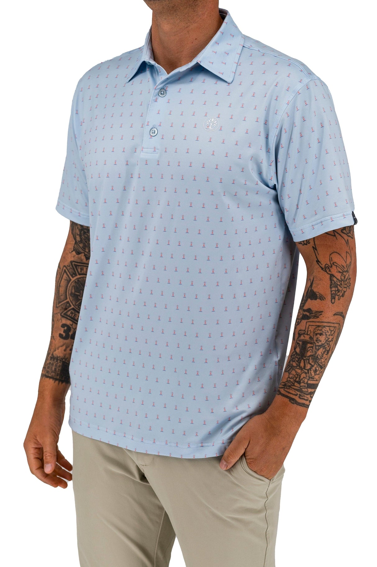 Lighthouse Christian Golf Polo – Faith-Based Performance Shirt