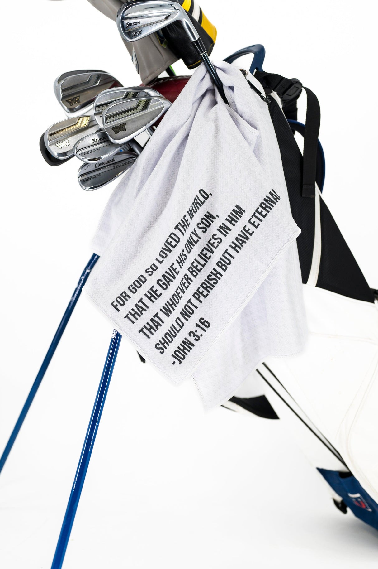 Microfiber Golf Towel with John 3:16 Scripture