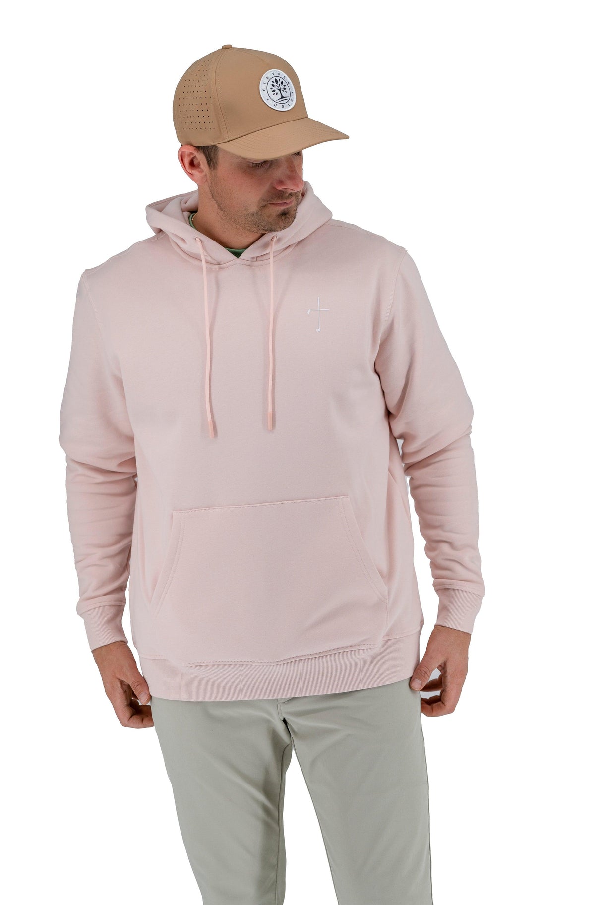 Cross Pink Christian Golf Hoodie