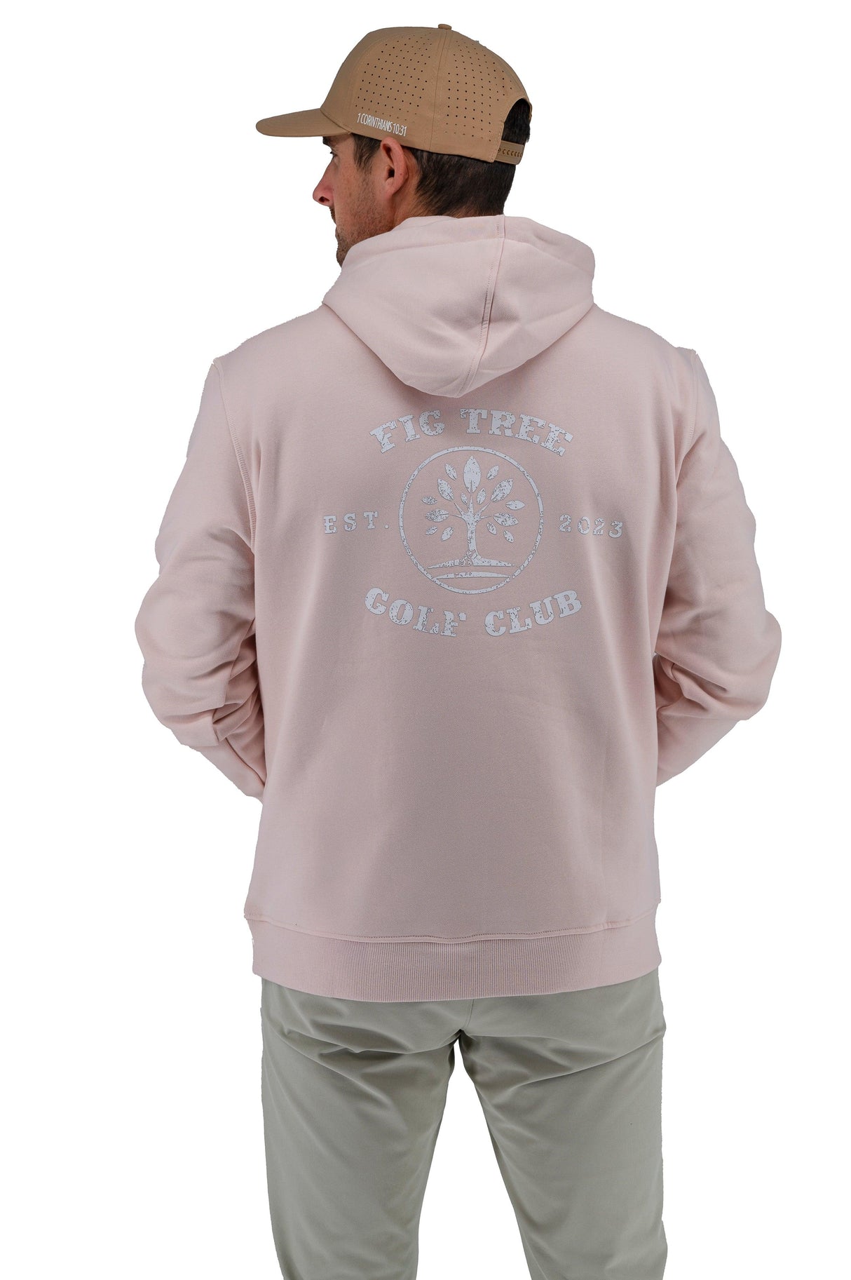 Cross Pink Christian Golf Hoodie
