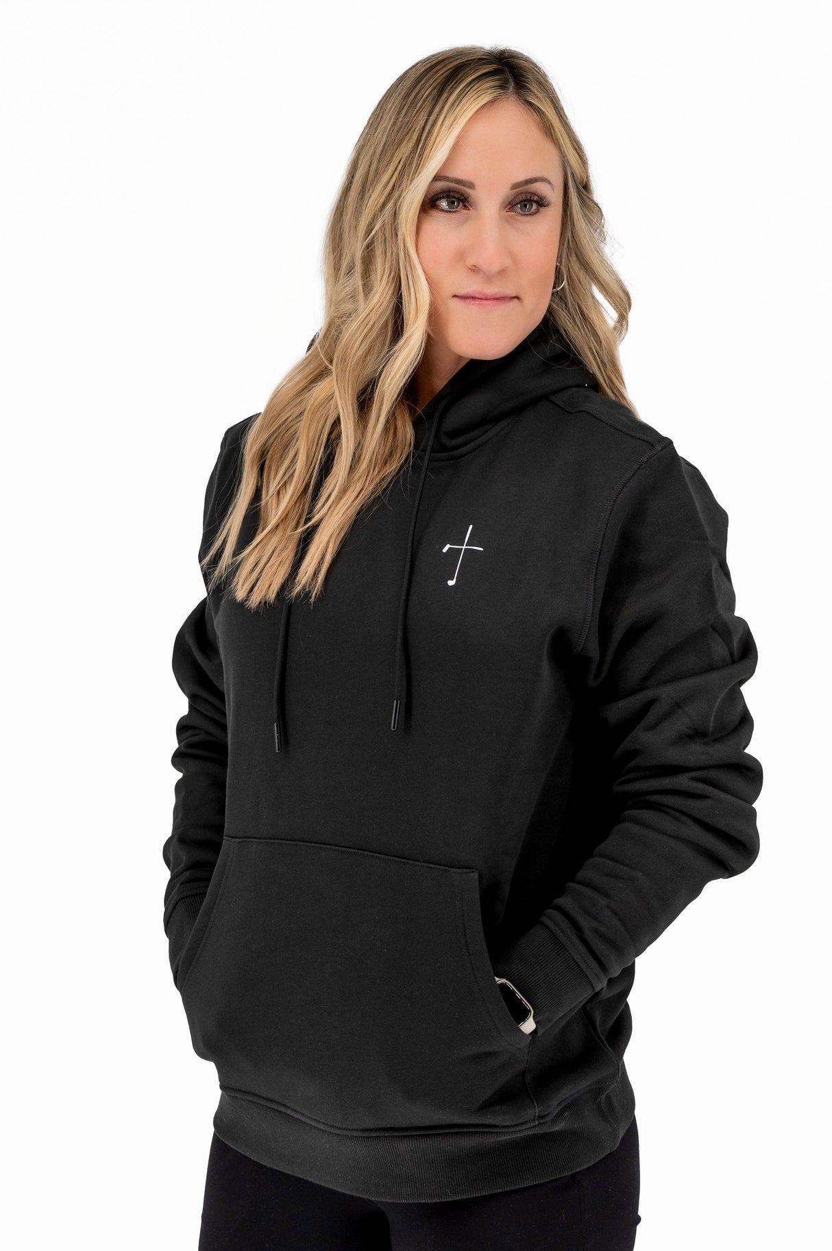 Cross Black Christian Golf Hoodie