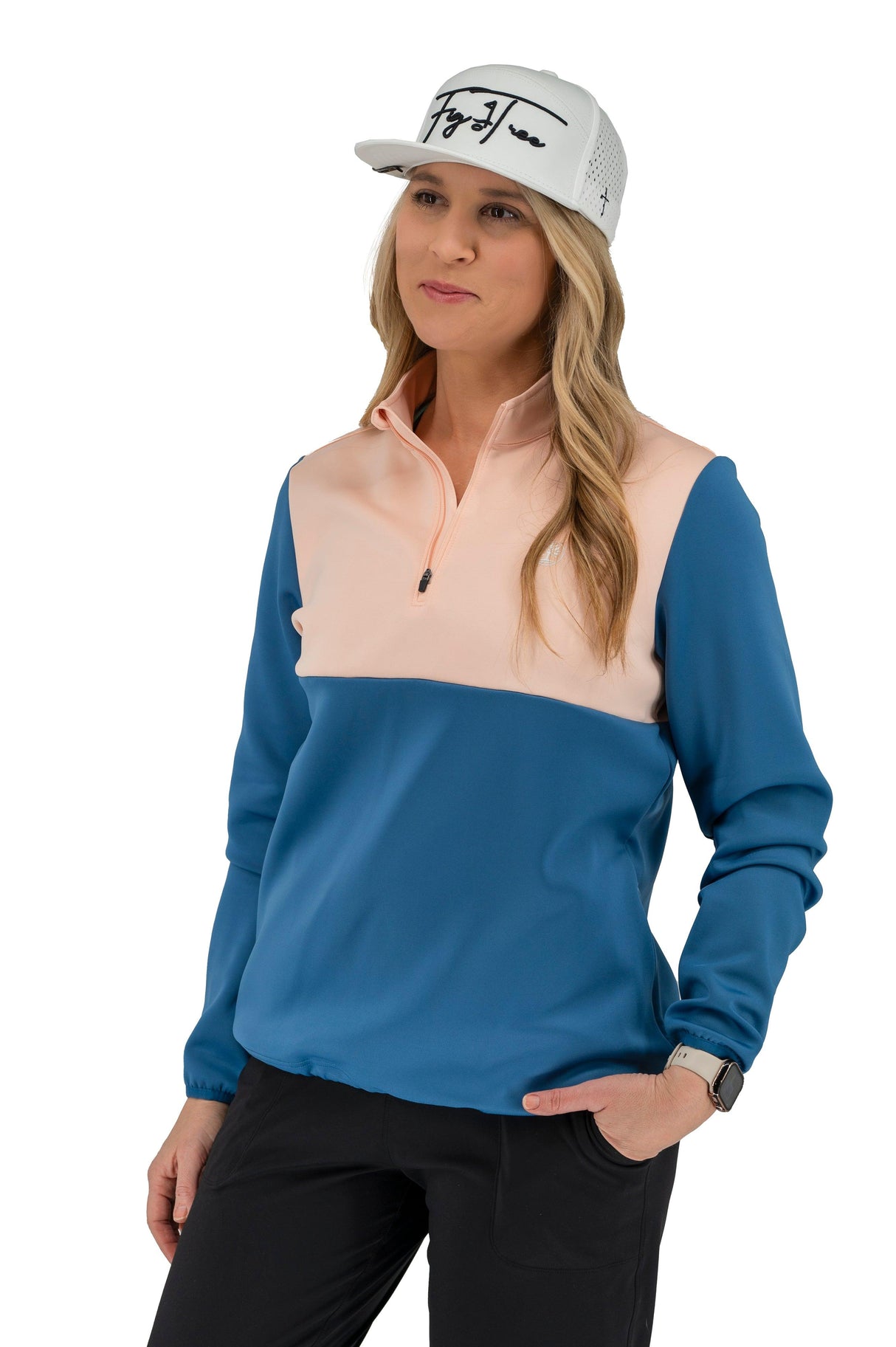 Pink & Blue Christian Golf Pullover