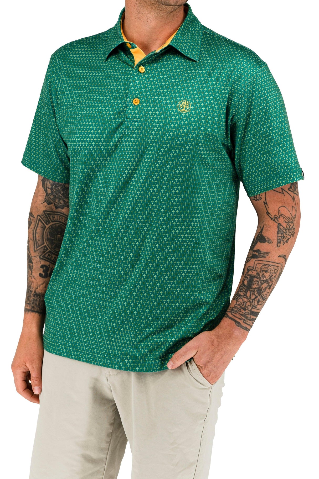 Champion Green Christian Golf Polo – Faith-Based Golf Apparel