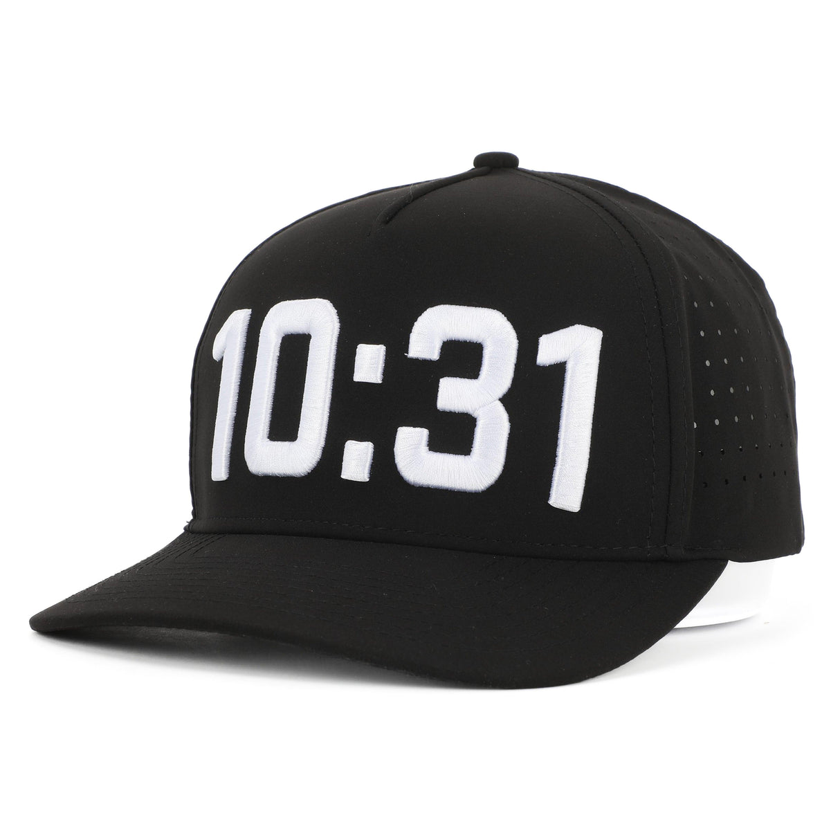 10:31 Snapback Perforated Golf Hat – Christian Golf Cap