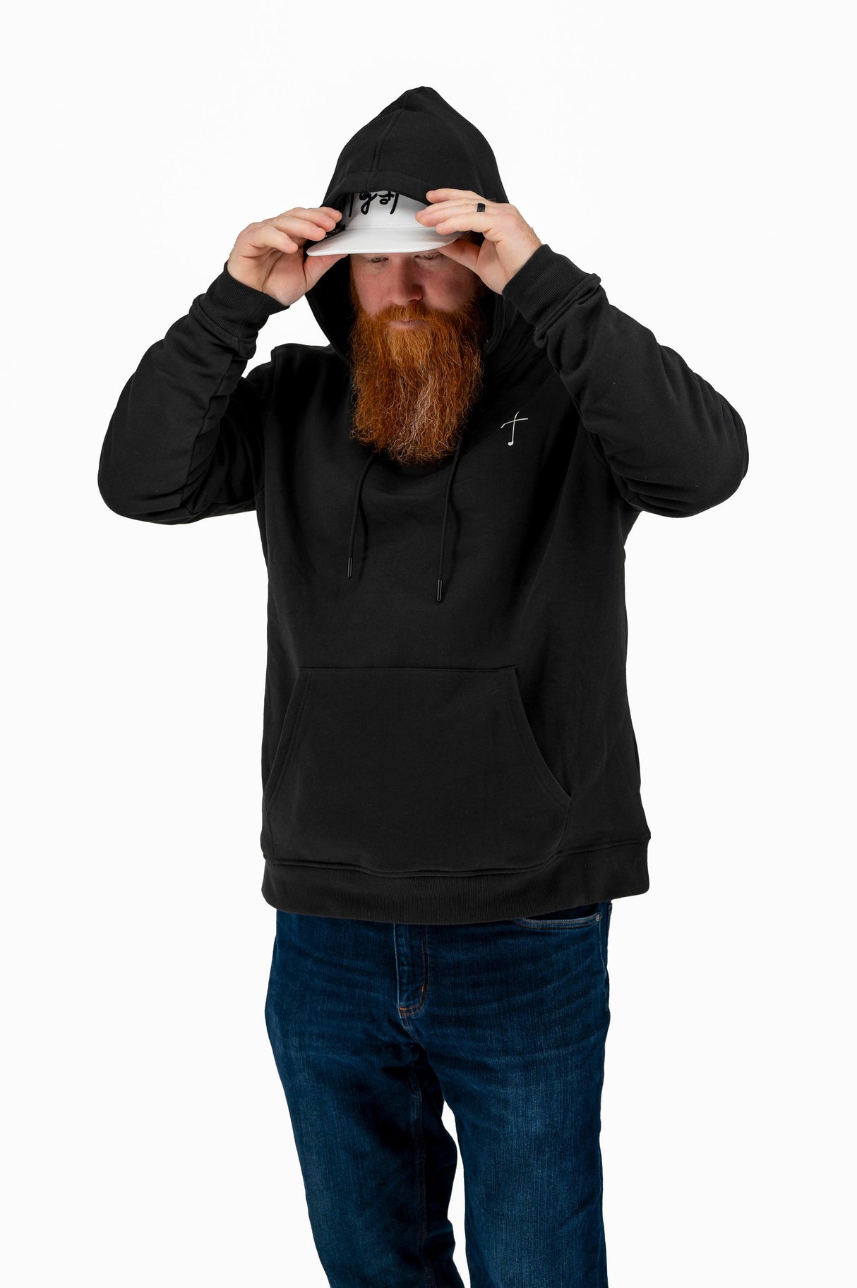 Cross Black Christian Golf Hoodie