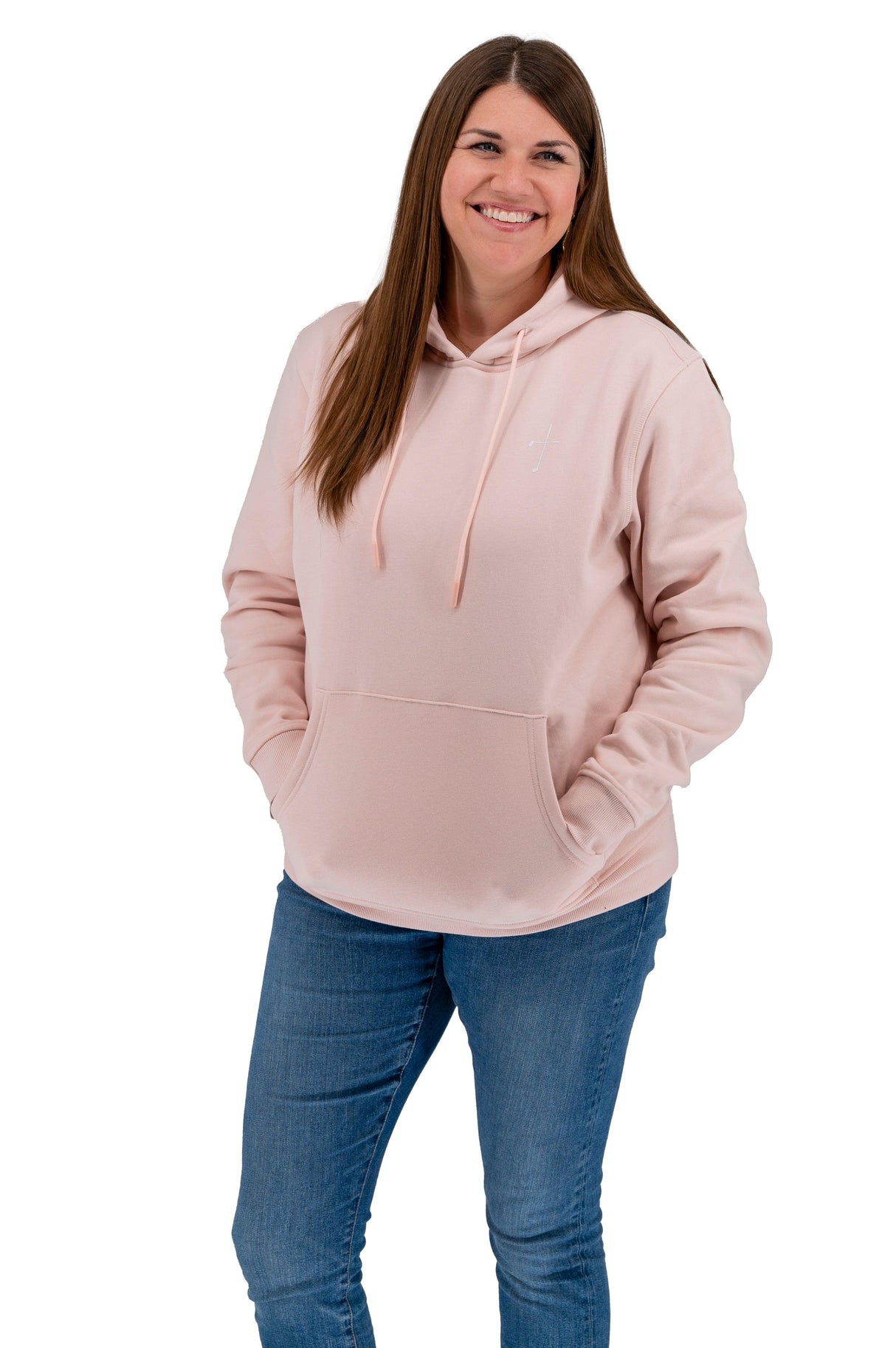 Cross Pink Christian Golf Hoodie
