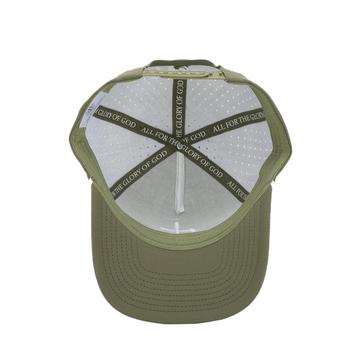 Club Cross Snapback Perforated Hat - OD Green