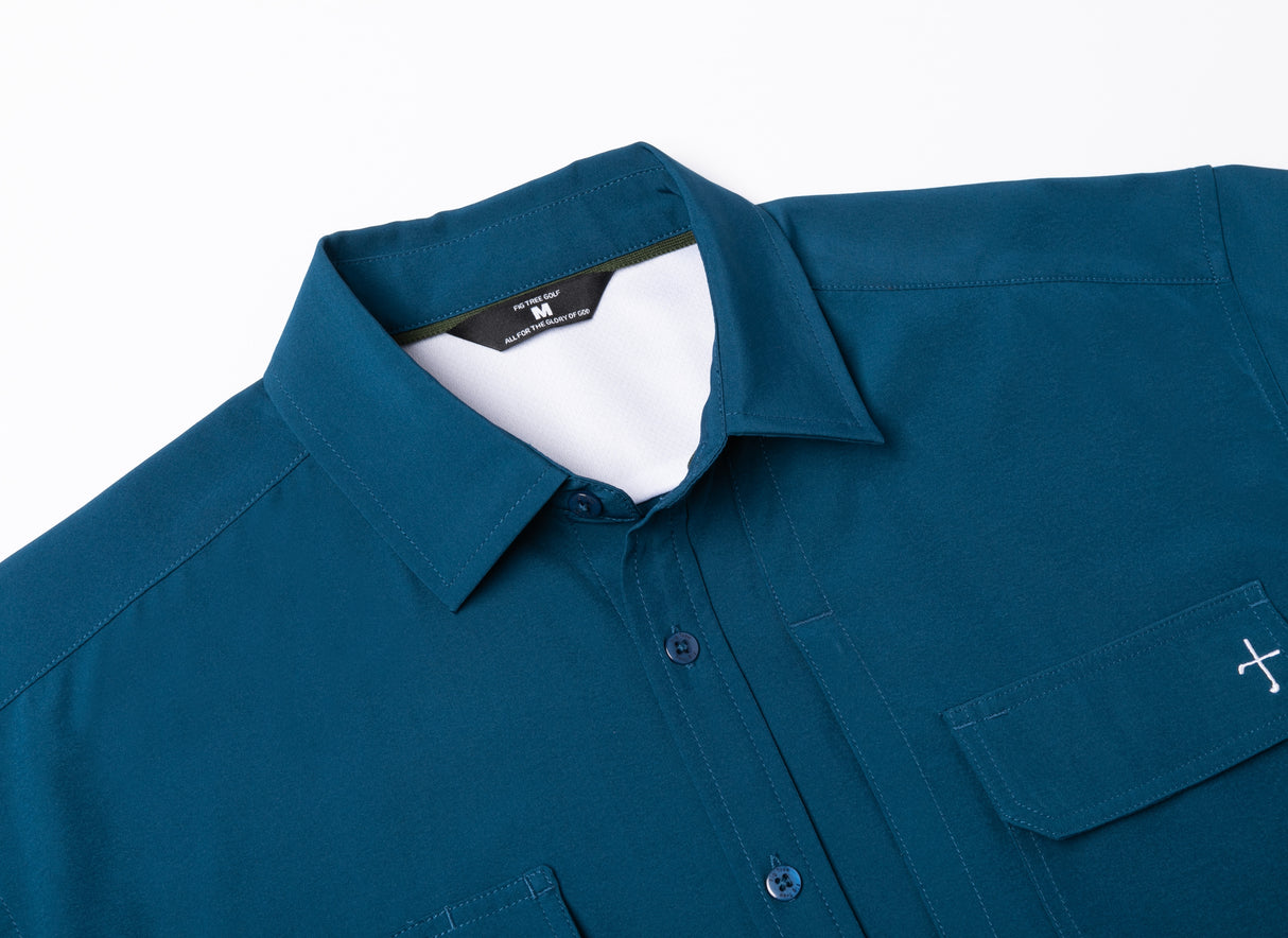 Performance Button Up - Navy