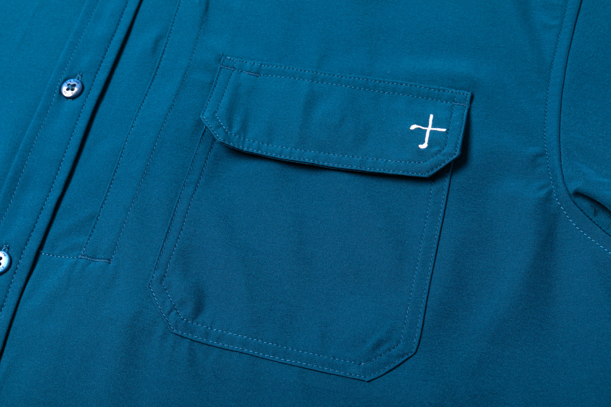 Performance Button Up - Navy