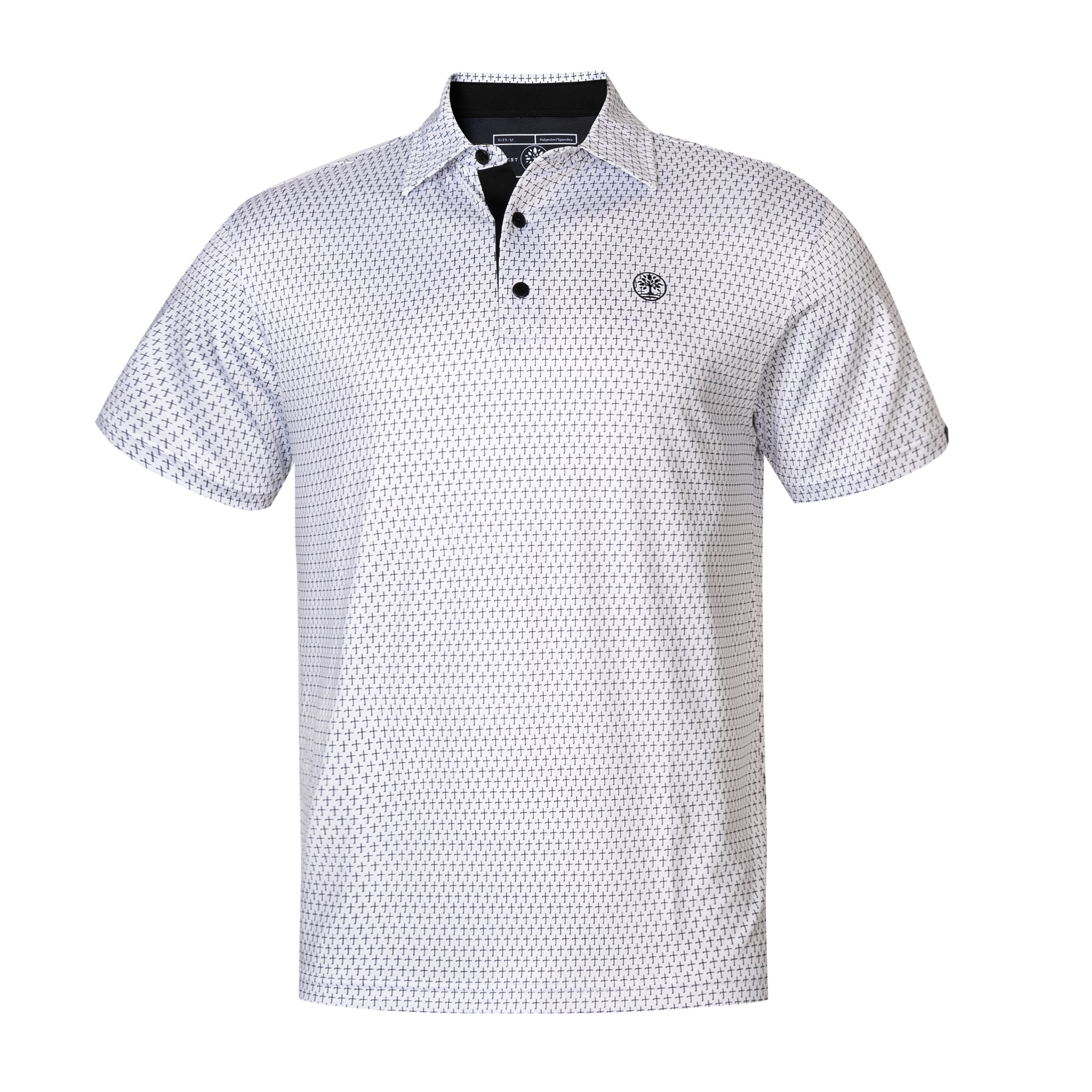 The Cross Christian Golf Polo - Black