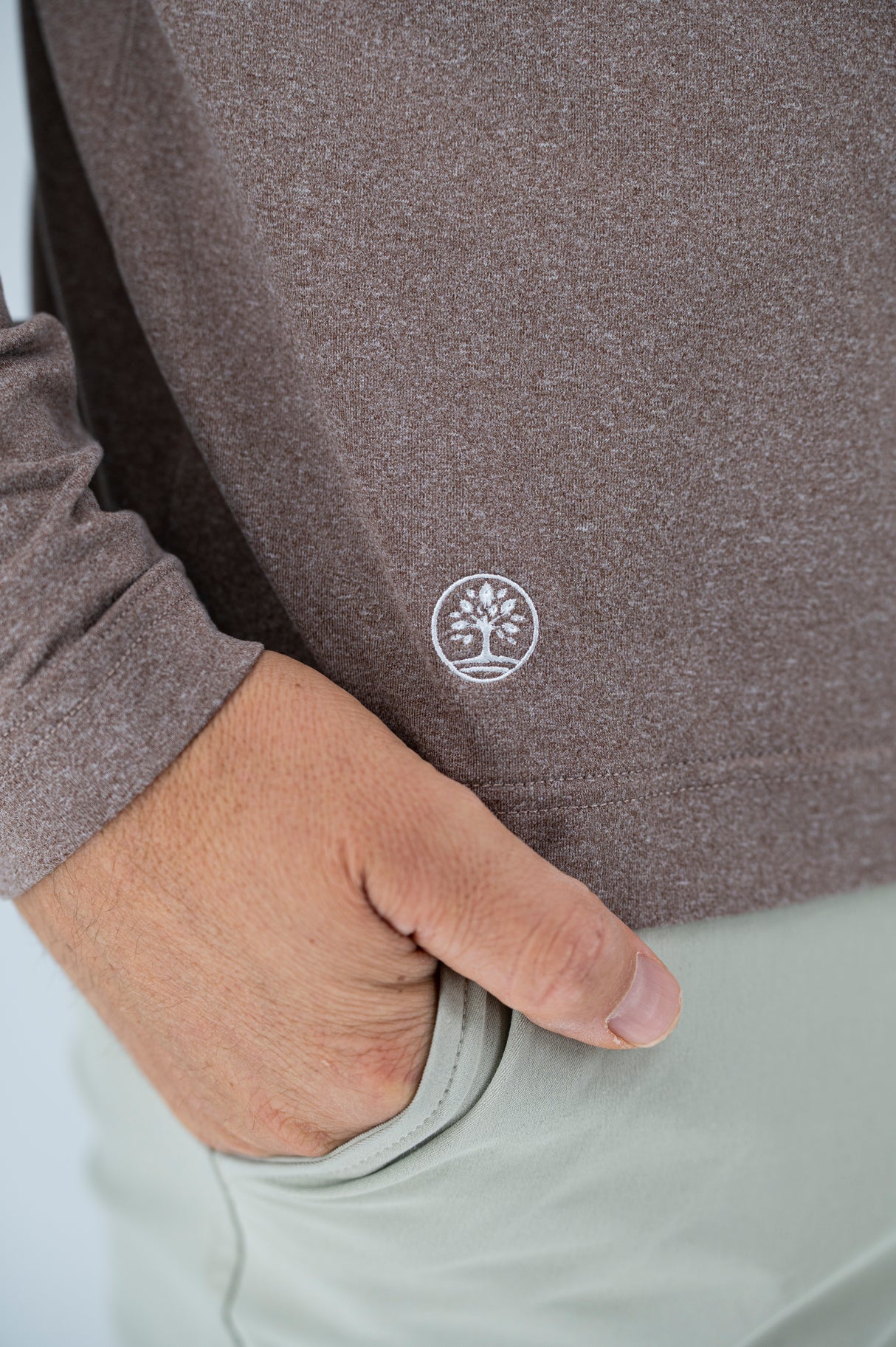 Performance Hoodie - Brown Wood