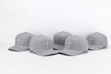 Club Cross Snapback Perforated Hat - Gray