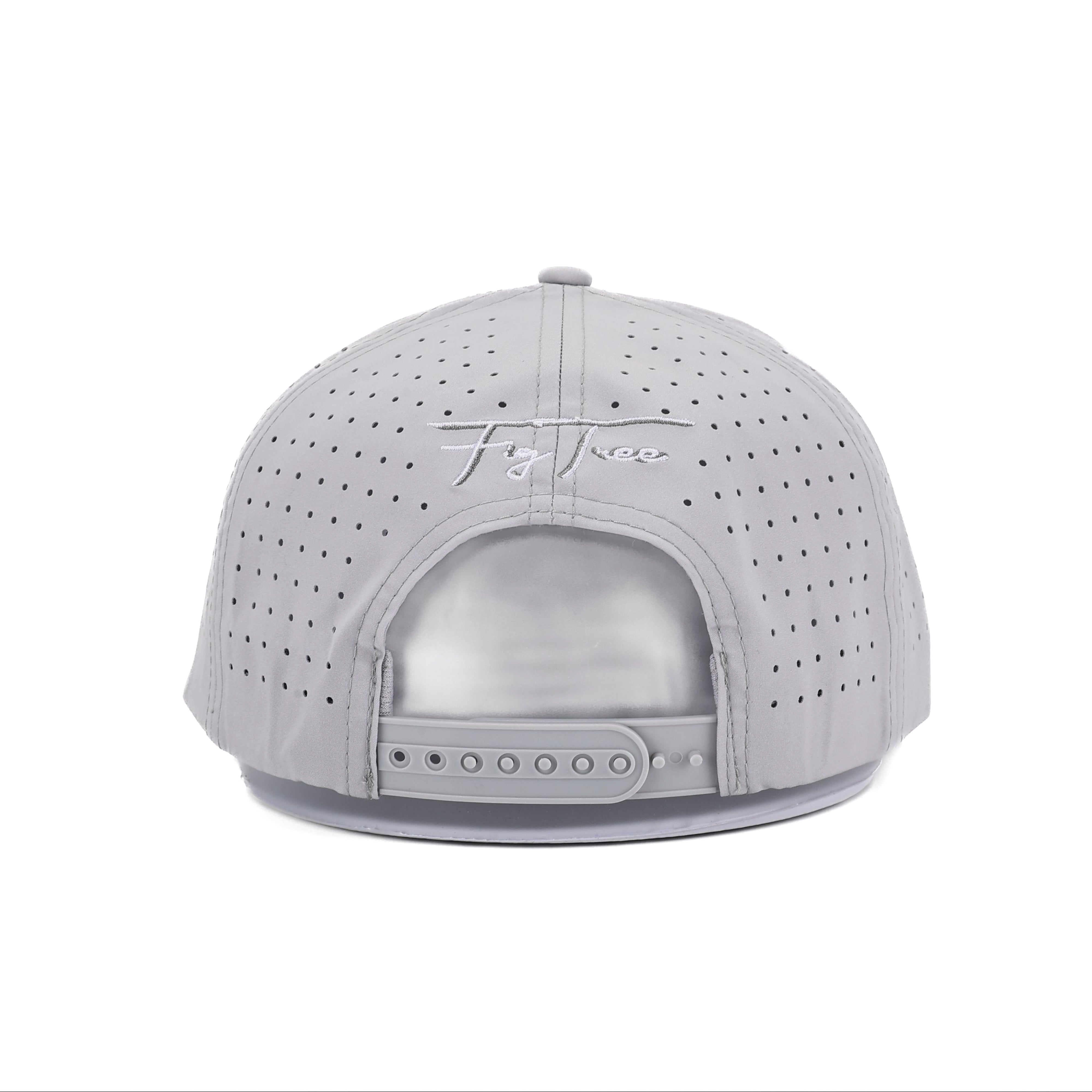 Club Cross Snapback Perforated Hat - Gray