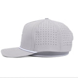 Club Cross Snapback Perforated Hat - Gray