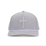 Club Cross Snapback Perforated Hat - Gray