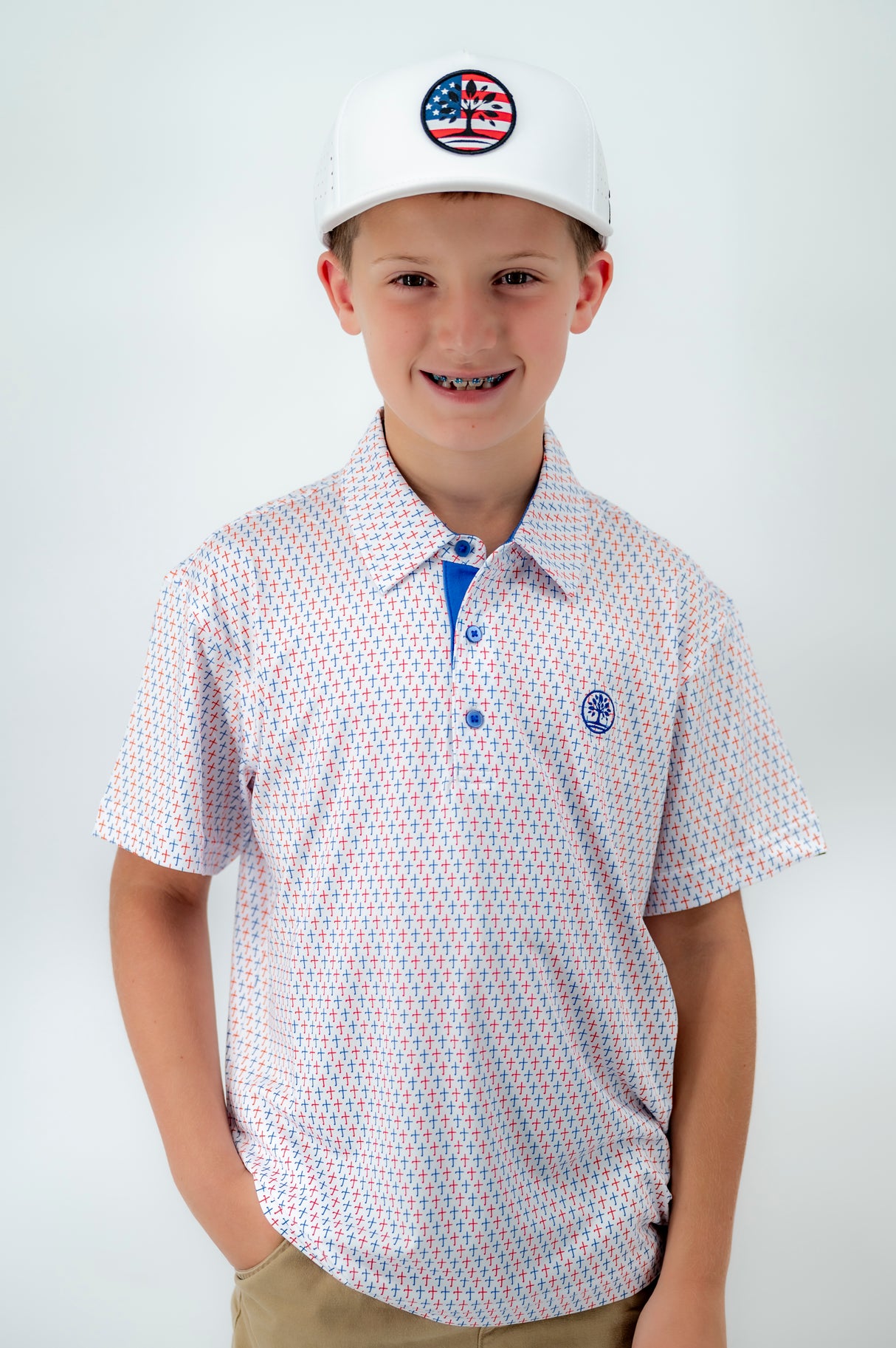 Youth Cross - Red, White, and Blue