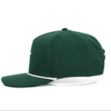 Club Cross Snapback Perforated Hat - Forest Green