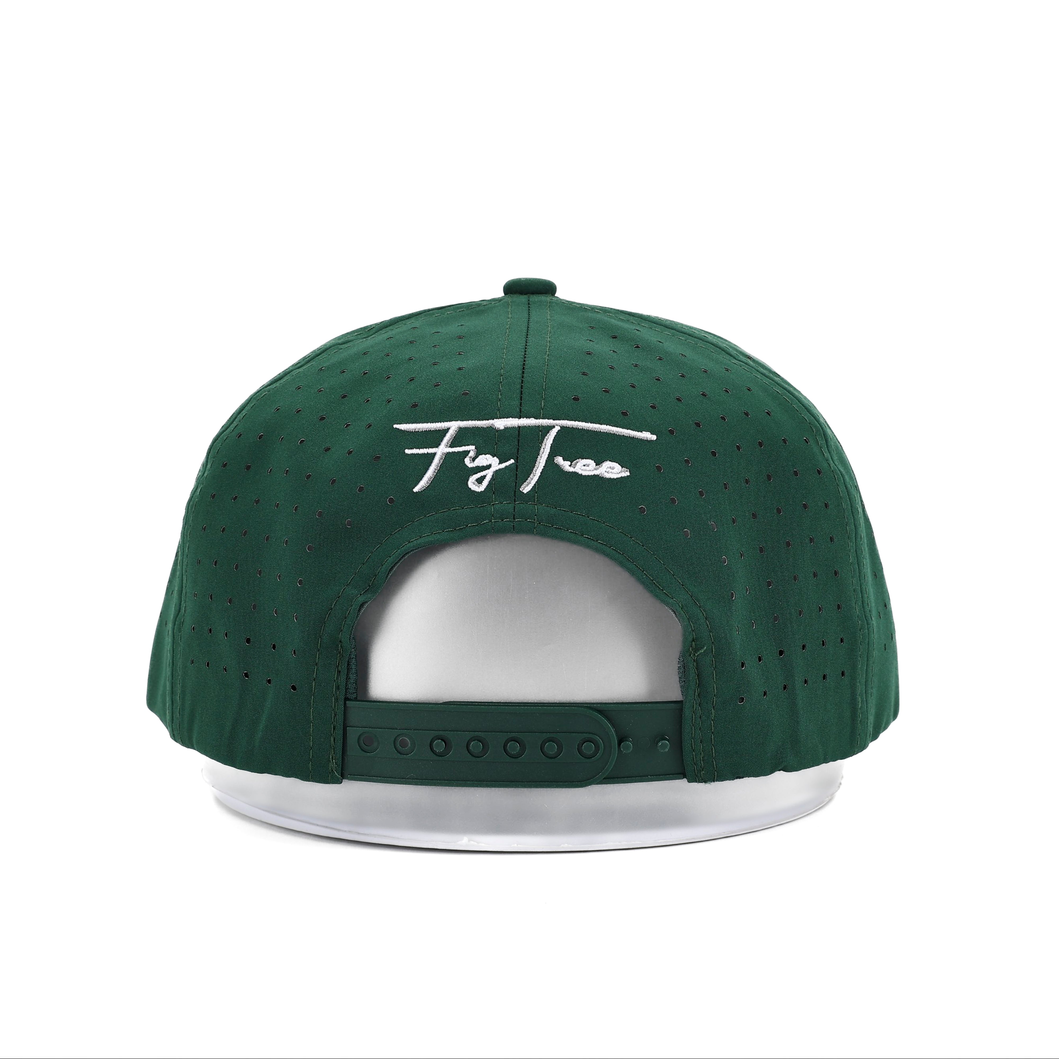 Club Cross Snapback Perforated Hat - Forest Green