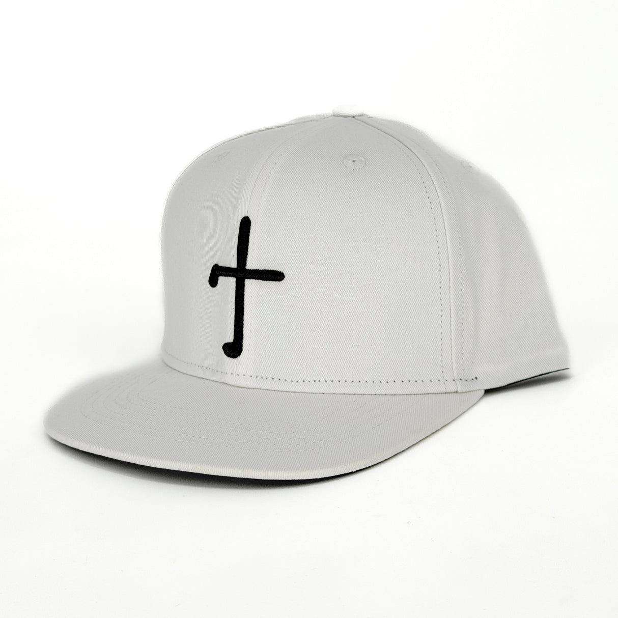 The Cross - Flat Bill Snapback White