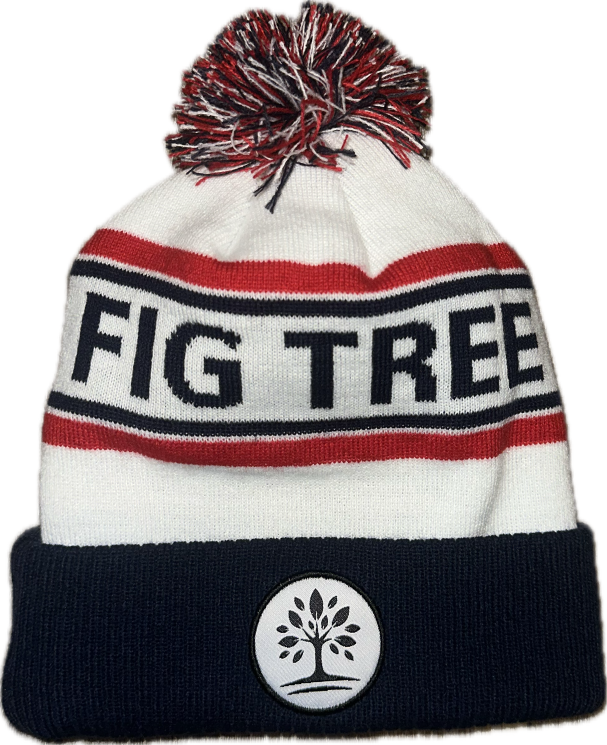 Fig Tree Knit Hat | Red, White and Blue