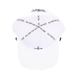 Club Cross Snapback Perforated Hat - White