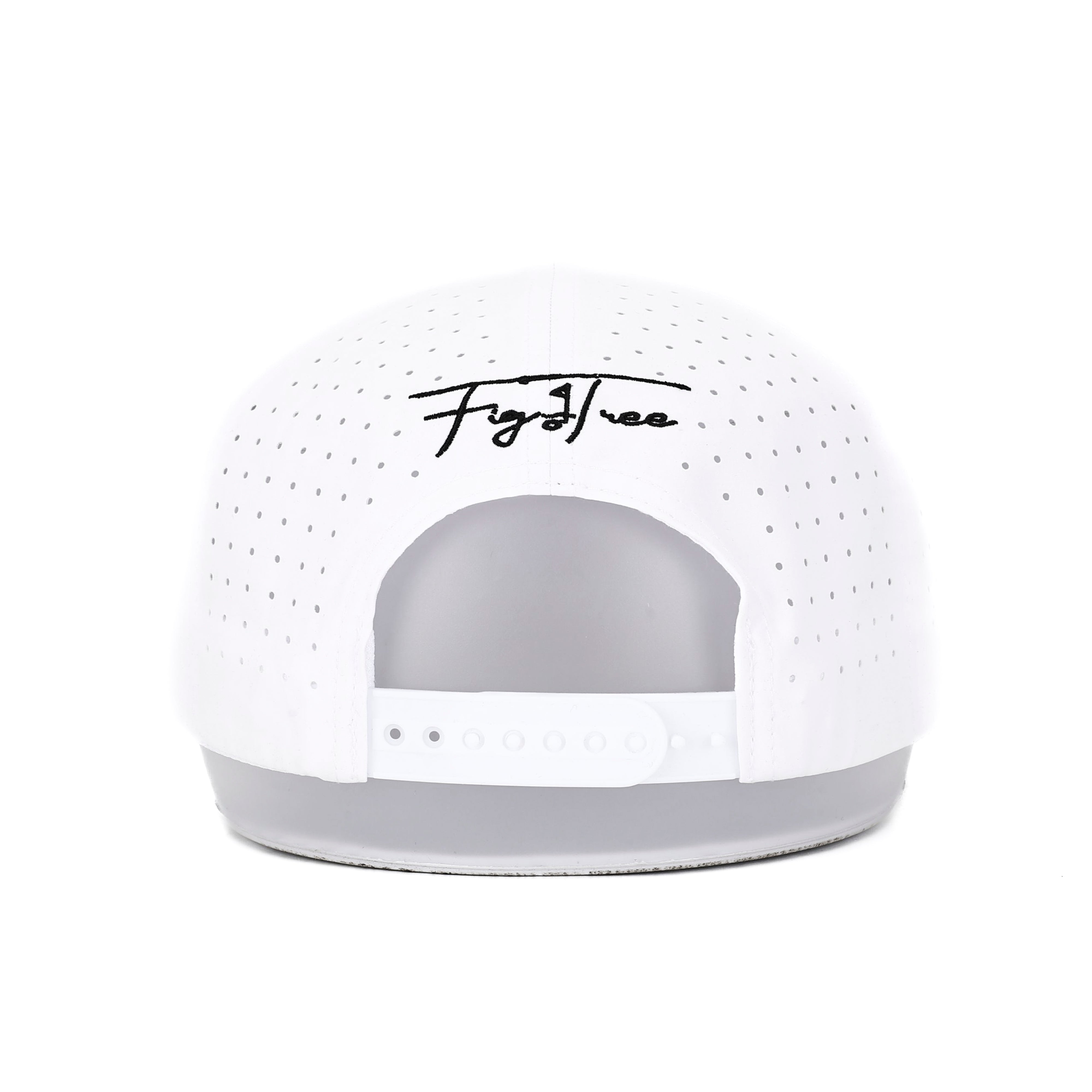 Club Cross Snapback Perforated Hat - White
