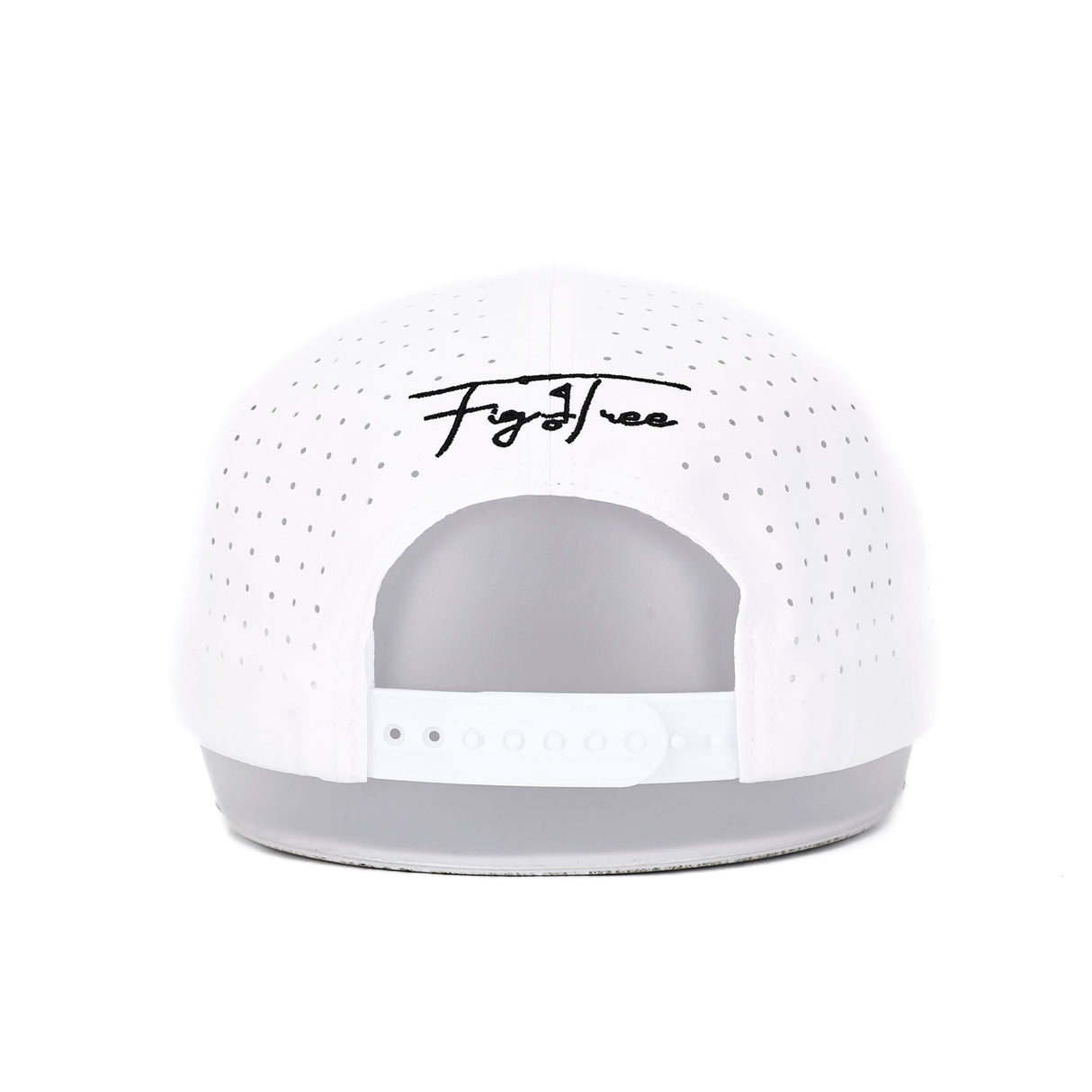 Club Cross Snapback Perforated Hat - White
