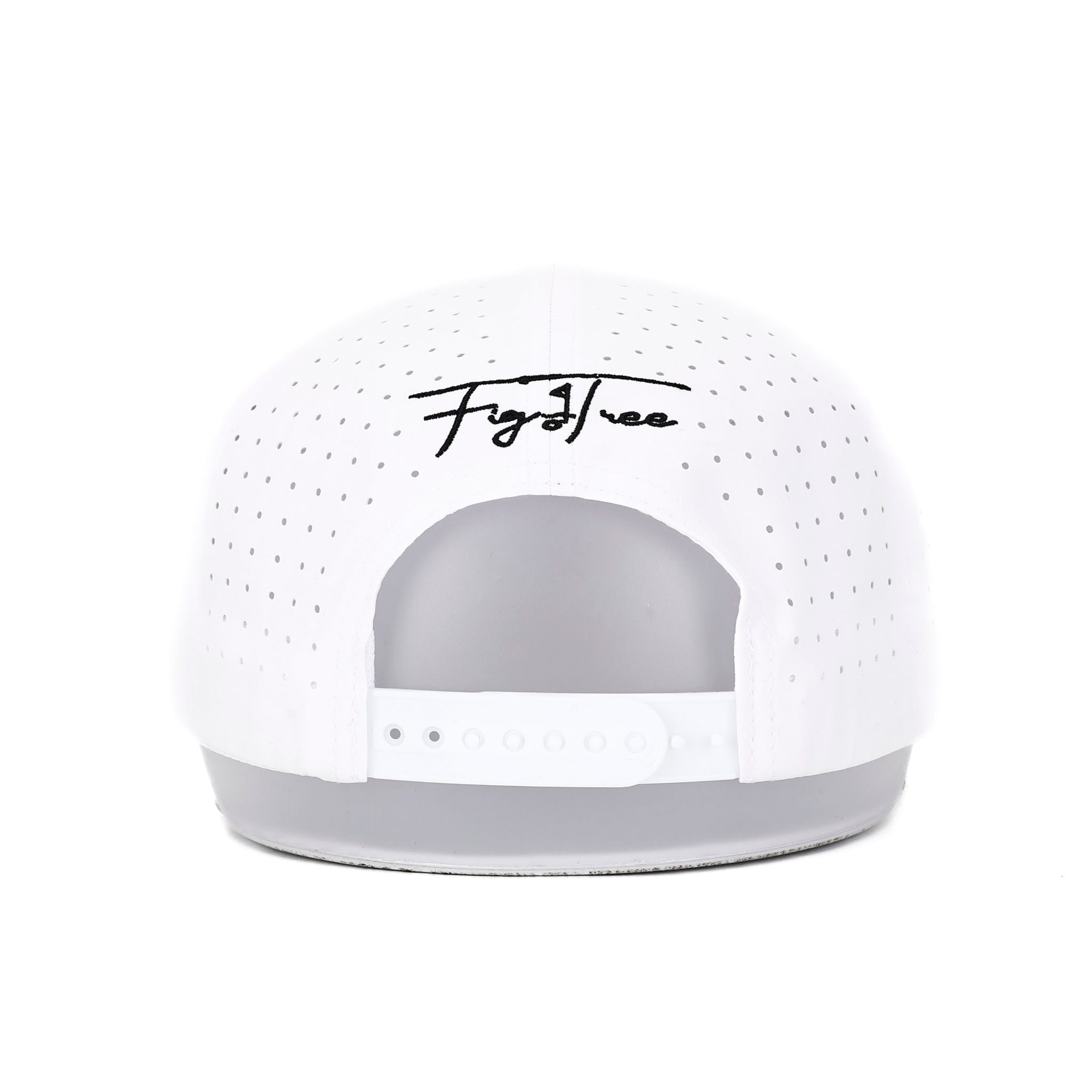 Club Cross Snapback Perforated Hat - White