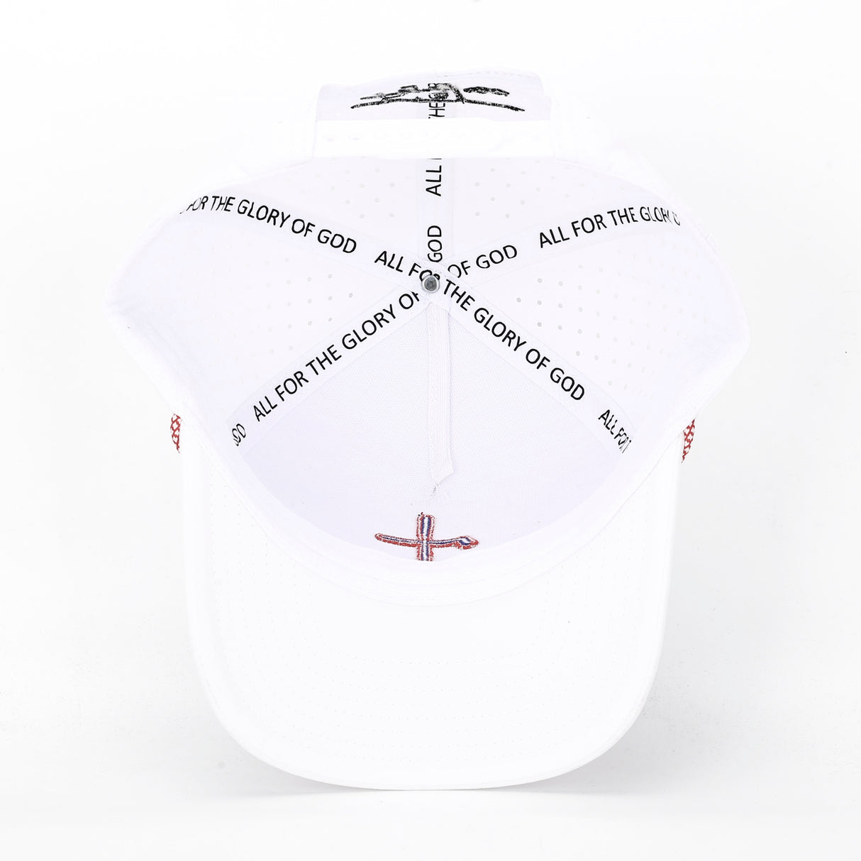 Fig Tree “Freedom” Rope Hat – White with Red & Blue Cross
