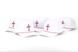 Fig Tree “Freedom” Rope Hat – White with Red & Blue Cross