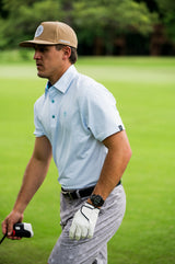 The Cross Teal Christian Golf Polo