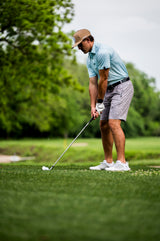 Solid Cross Polo- Mint