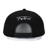 Club Cross Snapback Perforated Hat - Black