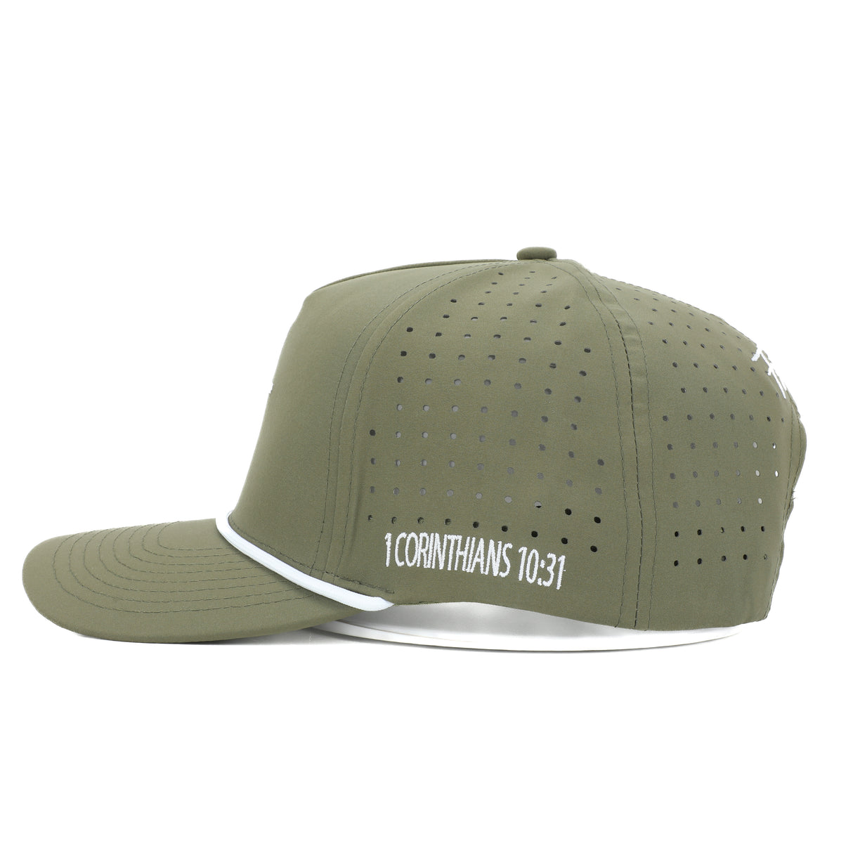 Club Cross Snapback Perforated Hat - OD Green