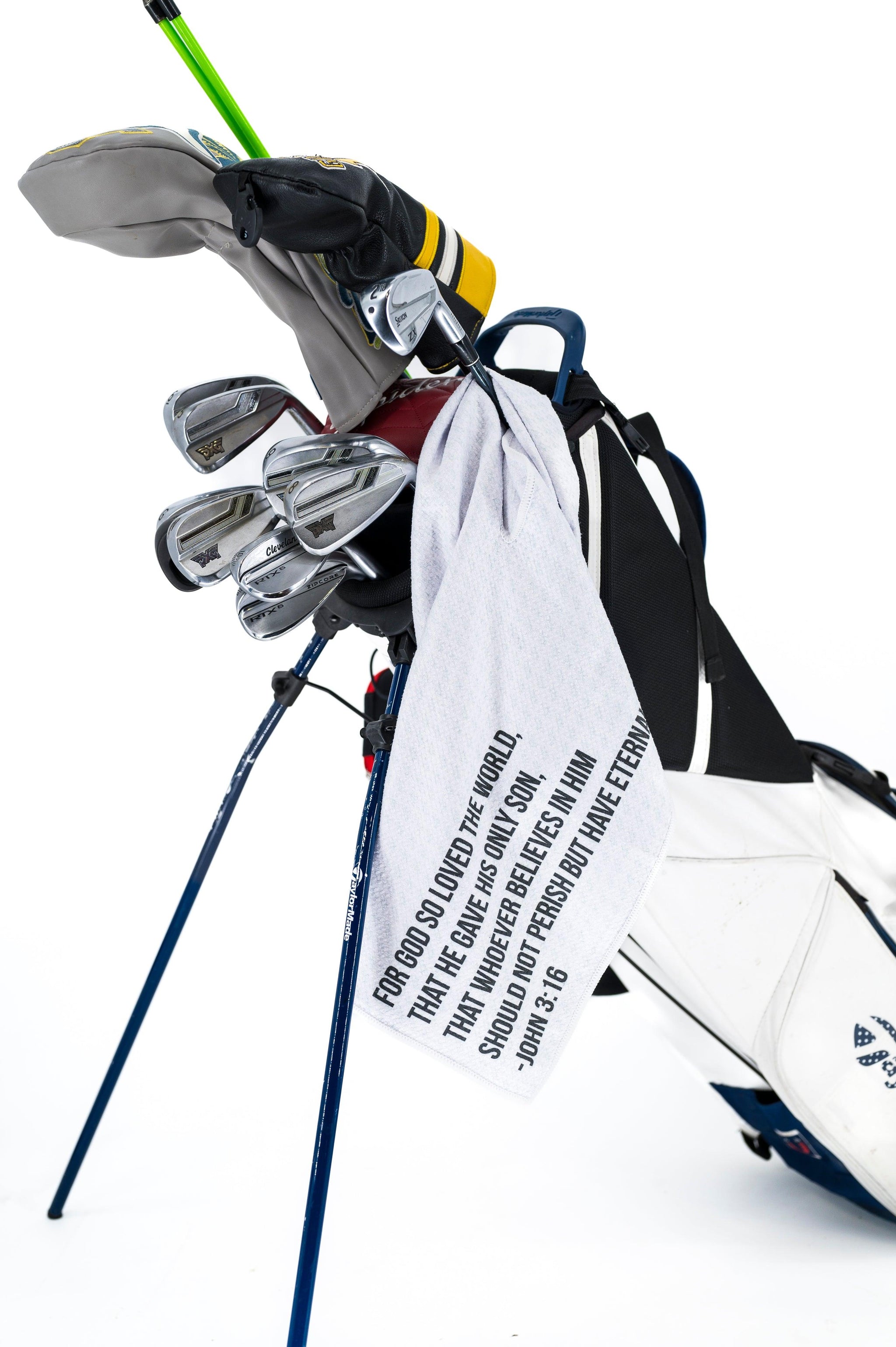 Ultra-Absorbent Christian Golf Towel for Keeping Clubs Clean
