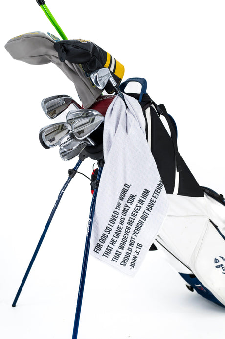 Ultra-Absorbent Christian Golf Towel for Keeping Clubs Clean
