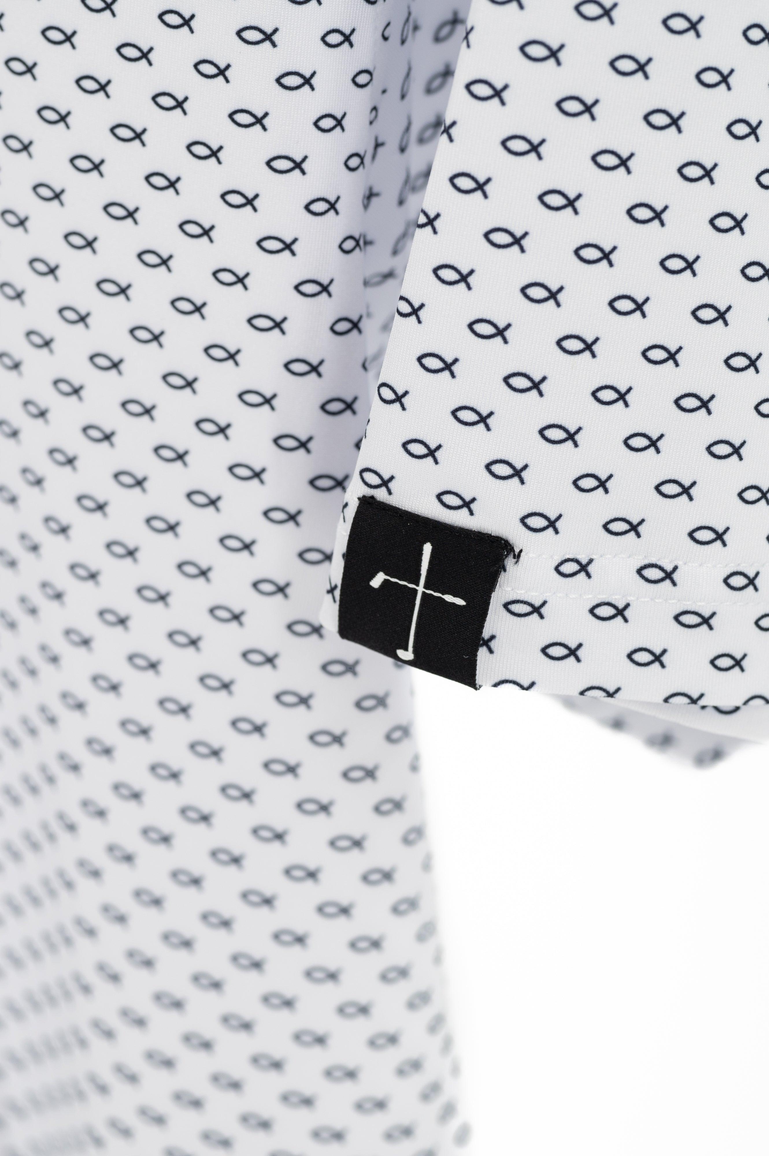 Fishers of Men Christian Golf Polo - Black