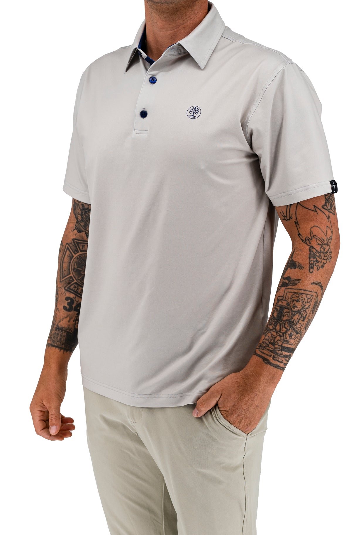 Fig Tree Polo - Gray