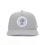 Patch Snapback Perforated Hat - Gray