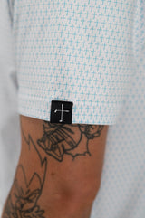 The Cross Teal Christian Golf Polo